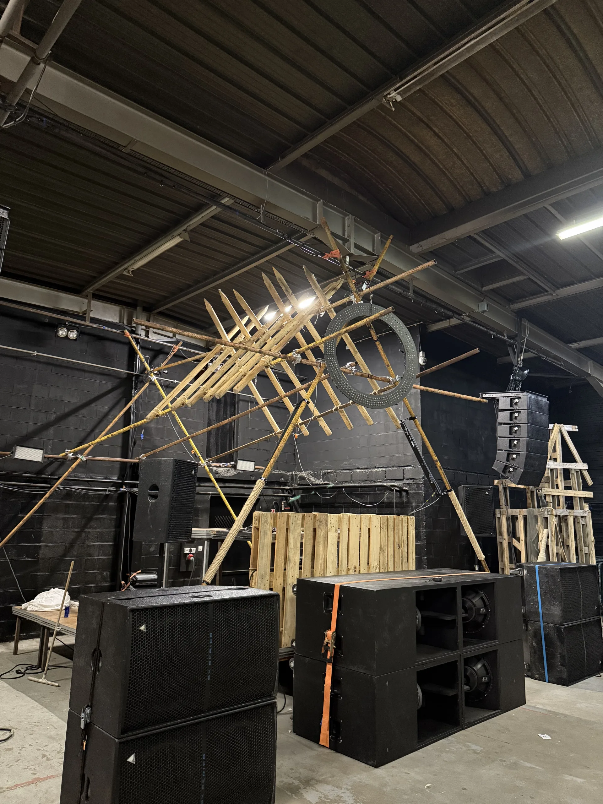 Vue scène en bois