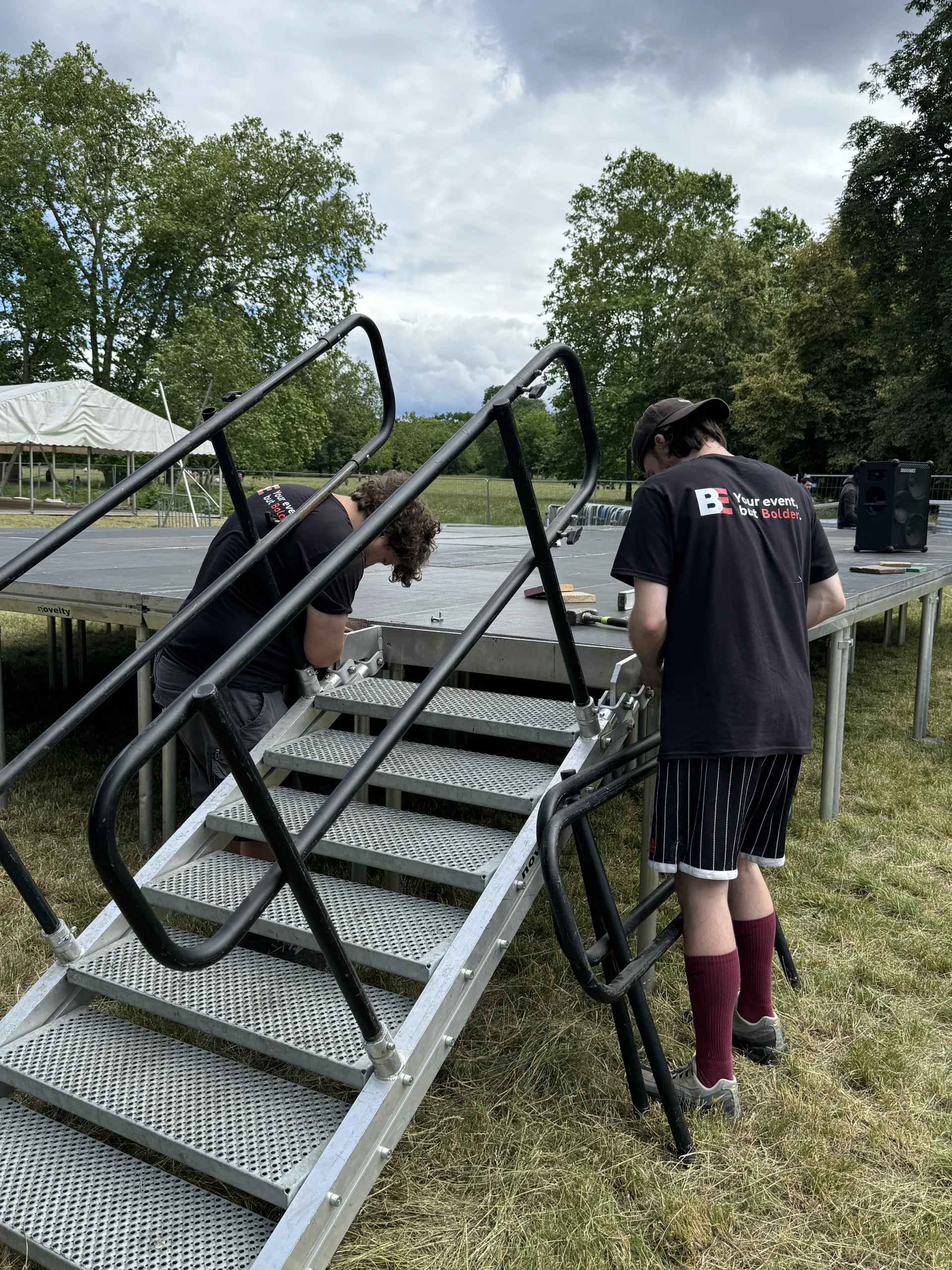 Installation de l'escalier